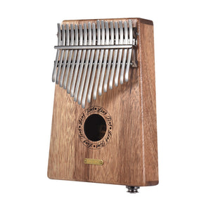 17-key Kalimba Thumb Piano-Including Tuning Hammer Music Book Carry Bag