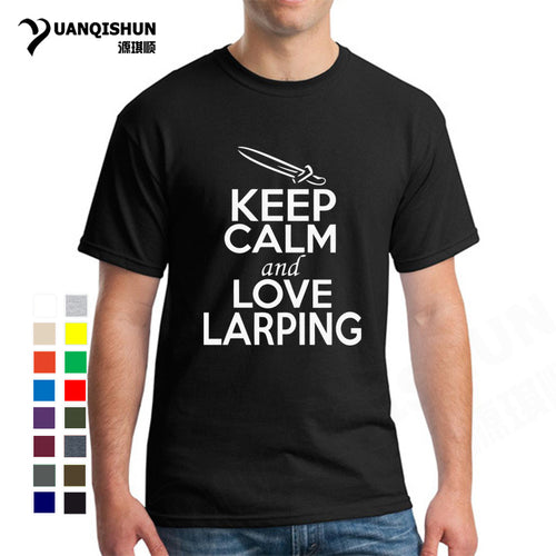 KEEP CALM And LOVE LARPING - T-Shirt F- 16 Colors
