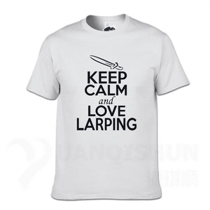 KEEP CALM And LOVE LARPING - T-Shirt F- 16 Colors