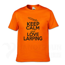 Load image into Gallery viewer, KEEP CALM And LOVE LARPING - T-Shirt F- 16 Colors
