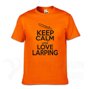 KEEP CALM And LOVE LARPING - T-Shirt F- 16 Colors