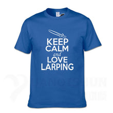 Load image into Gallery viewer, KEEP CALM And LOVE LARPING - T-Shirt F- 16 Colors