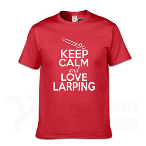 KEEP CALM And LOVE LARPING - T-Shirt F- 16 Colors