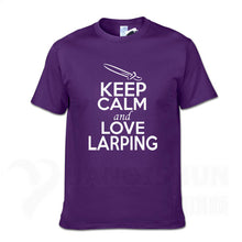 Load image into Gallery viewer, KEEP CALM And LOVE LARPING - T-Shirt F- 16 Colors