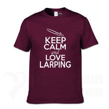 Load image into Gallery viewer, KEEP CALM And LOVE LARPING - T-Shirt F- 16 Colors