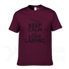 Load image into Gallery viewer, KEEP CALM And LOVE LARPING - T-Shirt F- 16 Colors