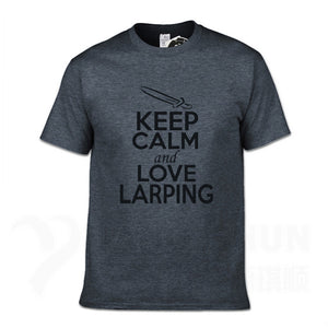 KEEP CALM And LOVE LARPING - T-Shirt F- 16 Colors