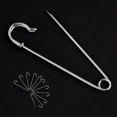 10pcs 4 Inch Large Metal Safety Pin for Blankets or Kilts