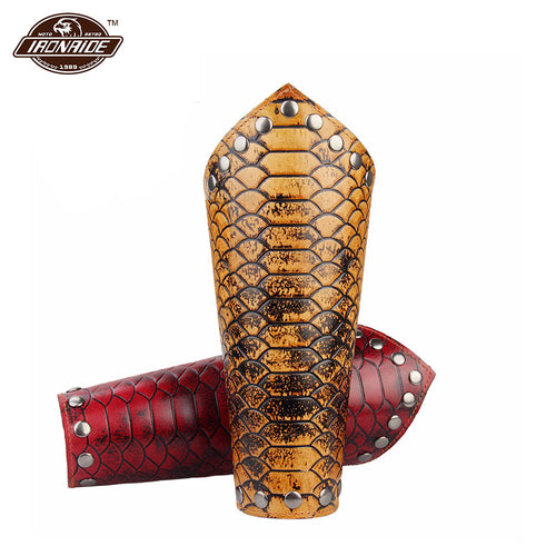 1 pc - Leather Bracer- Riveted leather - several designs and colors to choose