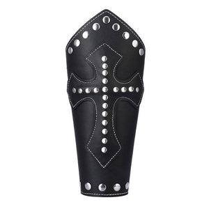 1 pc - Leather Bracer- Riveted leather - several designs and colors to choose
