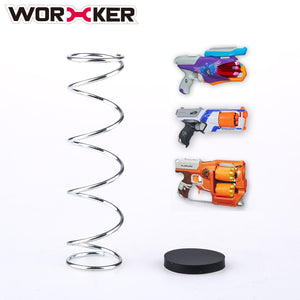 Worker 6KG Modification Upgraded Spring Kit for Nerf FlipFury/Strongarm/Rebelle Spylight Toy Gun Accessories- Silver
